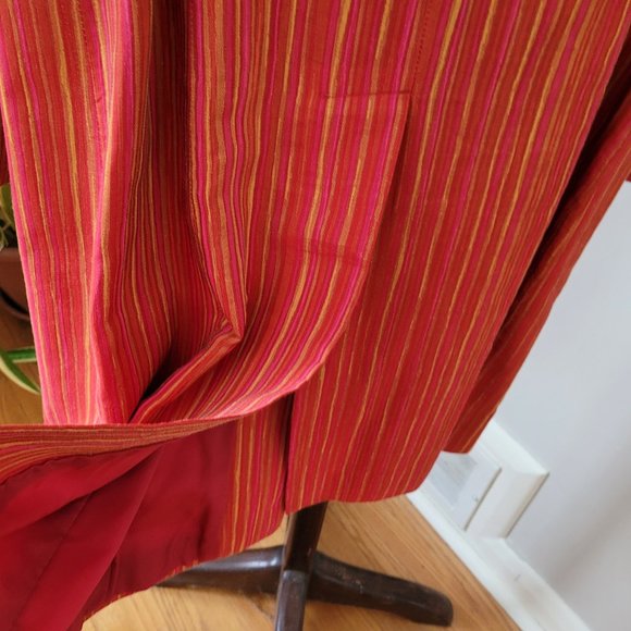SOLD - Freda's Striped Long Jacket US 6 - Picture 8 of 9